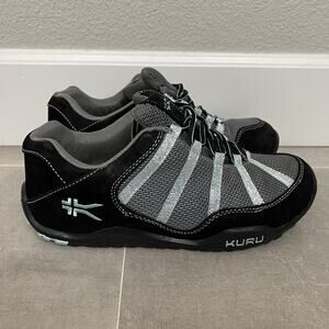 Kuru Chicane Womens 10.5 Black Teal Comfort Sneaker Casual Walking Shoes